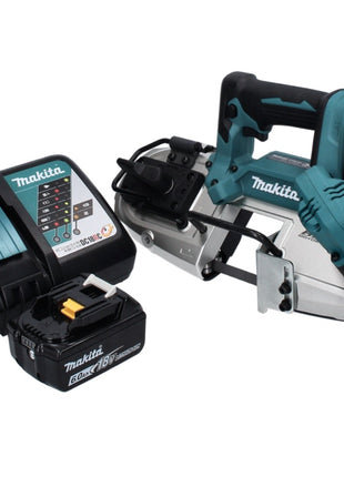 Makita DPB 183 RG1 18 V 66 mm sega a nastro senza spazzole + 1x batteria 6,0 Ah + caricabatterie