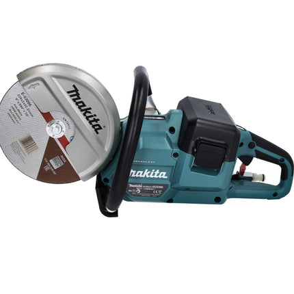 Makita DCE 090 RT2X1 amoladora de corte a batería 36 V (2x 18 V) 230 mm sin escobillas + 2x batería 5,0 Ah + cargador