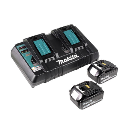 Makita DCE 090 PG2X1 amoladora de corte a batería 36 V (2x 18 V) 230 mm sin escobillas + 2x batería 6,0 Ah + cargador doble