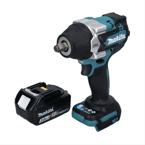 Makita DTW 700 F1 cordless impact wrench 18 V 700 Nm 1/2" XPT Brushless + 1x rechargeable battery 3.0 Ah - without charger