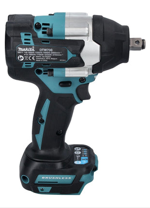 Makita DTW 700 RF1 cordless impact wrench 18 V 700 Nm 1/2" XPT Brushless + 1x rechargeable battery 3.0 Ah + charger