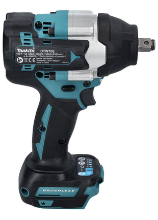 Makita DTW 700 RM1 Atornillador de impacto inalámbrico 18 V 700 Nm 1/2" XPT Brushless + 1x batería 4,0 Ah + cargador