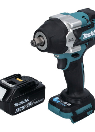 Makita DTW 700 T1 cordless impact wrench 18 V 700 Nm 1/2" XPT Brushless + 1x rechargeable battery 5.0 Ah - without charger