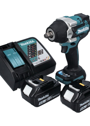 Makita DTW 700 RT cordless impact wrench 18 V 700 Nm 1/2" XPT Brushless + 2x rechargeable battery 5.0 Ah + charger