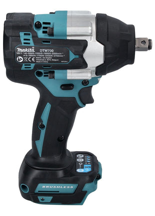 Makita DTW 700 RG1 cordless impact wrench 18 V 700 Nm 1/2" XPT Brushless + 1x rechargeable battery 6.0 Ah + charger