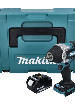 Makita DTW 700 M1J cordless impact wrench 18 V 700 Nm 1/2" XPT Brushless + 1x rechargeable battery 4.0 Ah + Makpac - without charger