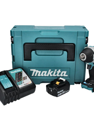 Makita DTW 700 RM1J Clé à choc sans fil 18 V 700 Nm 1/2'' XPT Brushless + 1x batterie 4,0 Ah + chargeur + Makpac