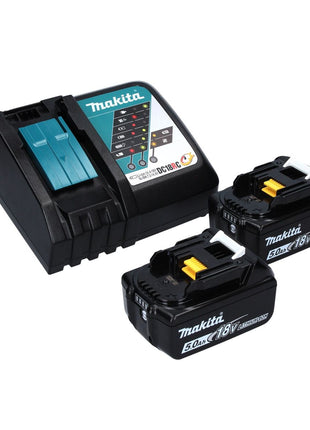 Makita DTW 700 RTJ Visseuse à chocs sans fil 18 V 700 Nm 1/2" XPT Brushless + 2x Batteries 5,0 Ah + Chargeur + Makpac