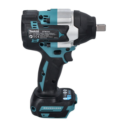 Makita DTW 701 RG1 cordless impact wrench 18 V 700 Nm 1/2" XPT Brushless + 1x rechargeable battery 6.0 Ah + charger