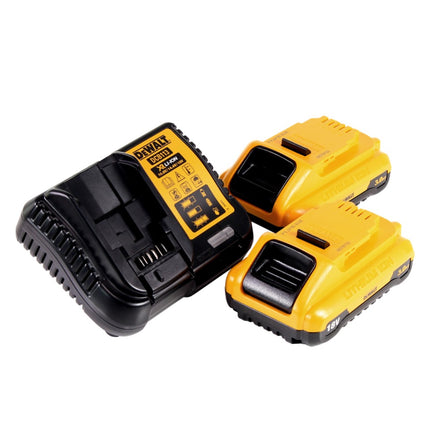 Martillo combinado a batería DeWalt DCH 273 L2 18 V 2,1 J SDS Plus Brushless + 2x baterías 3,0 Ah + cargador
