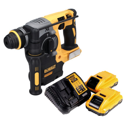 Martillo combinado a batería DeWalt DCH 273 L2 18 V 2,1 J SDS Plus Brushless + 2x baterías 3,0 Ah + cargador