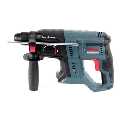 Taladro percutor inalámbrico Bosch GBH 18V-20 18 V 1,7 J SDS-plus + juego taladro y cincel 11 piezas certificado PGM + estuche - sin batería, sin cargador.