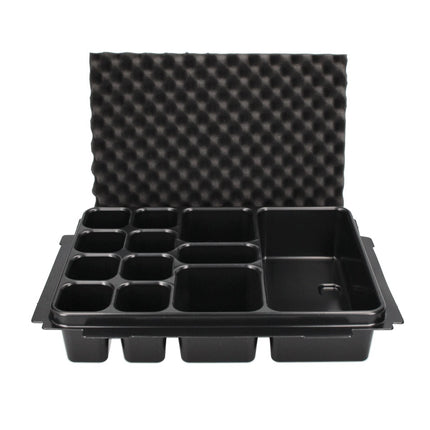 Makita P-83674 Universaleinsatz Einlage mit 12 Mulden + Deckenploster für Handwerkzeug im Makpac