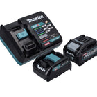 Makita Power Source Kit 40 V max. mit 1x BL 4040 Akku 4,0 Ah XGT + DC 40 RA Schnell Ladegerät XGT LXT + ADP10 Ladeadapter