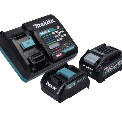 Makita Power Source Kit 40 V max. with 1x BL 4040 battery 4.0 Ah XGT + DC 40 RA quick charger XGT LXT + ADP10 charging adapter