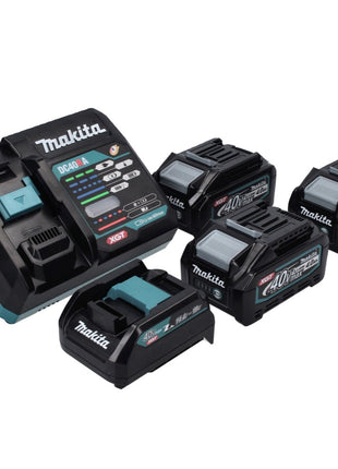 Makita Power Source Set 40V max. : 3x BL4040 Batteries 4,0 Ah XGT + DC40RA Chargeur rapide XGT LXT + Adaptateur de charge ADP10