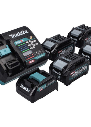 Makita Power Source Kit 40 V max. mit 4x BL 4040 Akku 4,0 Ah XGT + DC 40 RA Schnell Ladegerät XGT LXT + ADP10 Ladeadapter