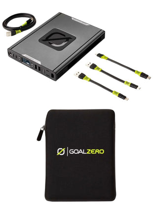 Goal Zero Sherpa 100 AC Power Bank Wireless Charging USB C 14,8 V 6,4 Ah + Sherpa 100 AC Protection Sleeve