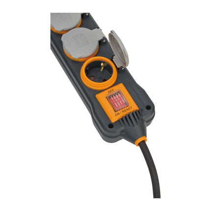 Brennenstuhl Blocs d'alimentation - 2x pièces 4 prises IP 54 8 m (2x 9151480100) H07RN-F 3G1.5