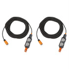 Brennenstuhl professionalLINE Set 2x Blocchi di alimentazione con 4 prese IP 54 25 m ( 2x 9161250160 ) H07RN-F 3G1,5