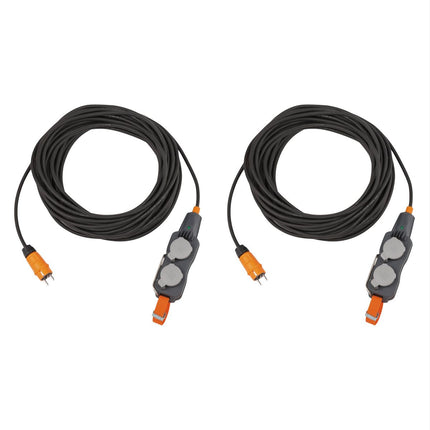 Brennenstuhl professionalLINE Set 2x Blocchi di alimentazione con 4 prese IP 54 25 m ( 2x 9161250160 ) H07RN-F 3G1,5