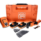 FEIN MultiMaster AMM 500 PLUS C Akku Oszillierer 18 V Starlock Plus + Schleifplatten Set + 2x Akku 3,0 Ah + Ladegerät + Koffer