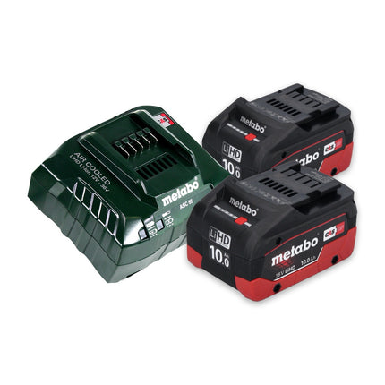 Metabo ASE 18 LTX Scie sabre sans fil 18 V + 2x Batteries 10,0 Ah + Chargeur