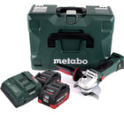 Metabo W 18 LTX 125 Quick Akku Winkelschleifer 18 V 125 mm ( 602174840 ) + 2x 10,0 Ah Akku + Ladegerät + MetaLoc