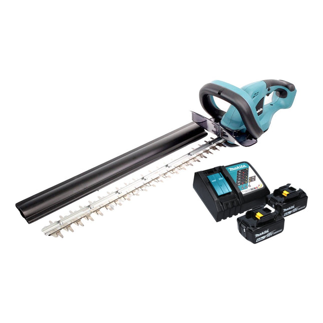Cortasetos inalámbrico Makita DUH 523 RG 18 V 52 cm + 2x batería recargable 6,0 Ah + cargador