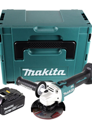 Makita DGA 504 G1J akumulatorowa szlifierka kątowa 18 V 125 mm bezszczotkowa + 1x akumulator 6,0 Ah + Makpac - bez ładowarki