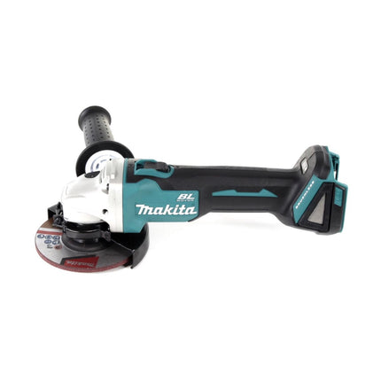 Makita DGA 504 RG1J Akumulatorowa szlifierka kątowa 18 V 125 mm bezszczotkowa + 1x akumulator 6,0 Ah + ładowarka + Makpac