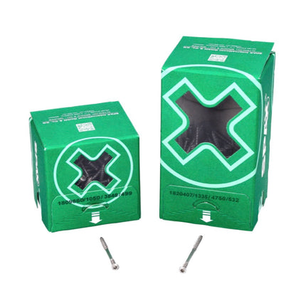 SPAX Facade Screws 4.5x50mm - Stainless Steel A2 - Fixing Thread - Raised Countersunk Head - T-STAR Plus Torx - T20 - CUT (25470004505022)