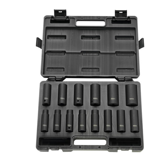 Rodcraft RS4114D Set di Dadi a bussola 1/2" 14 pz. 10 - 27 mm ( 8951012357 ) in CrMo resistenti agli urti