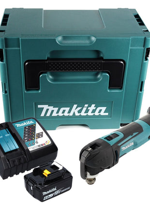 Oscilador de batería Makita DTM 51 RG1J 18 V + 1x batería 6,0 Ah + cargador + Makpac