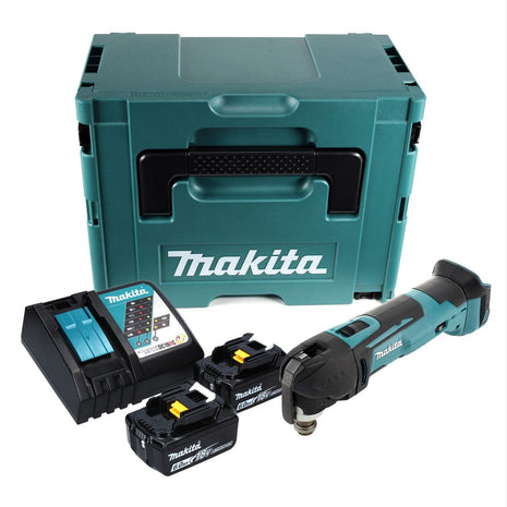 Makita DTM51RGJ Cordless Multi- tool 18V + 2x Batteries 6,0Ah + Charger + Case Makpac