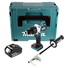 Makita DDF 481 G1J Trapano avvitatore a batteria 18 V 115 Nm Brushless + 1x Batteria 6,0 Ah + Valigetta Makpac - senza caricabatterie