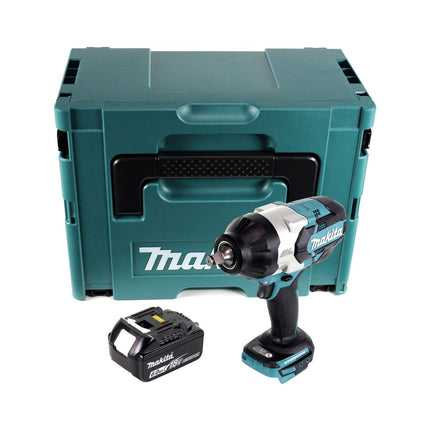 Makita DTW 1002 G1J cordless impact wrench 18 V 1000 Nm 1/2" brushless + 1x rechargeable battery 6.0 Ah + Makpac - without charger