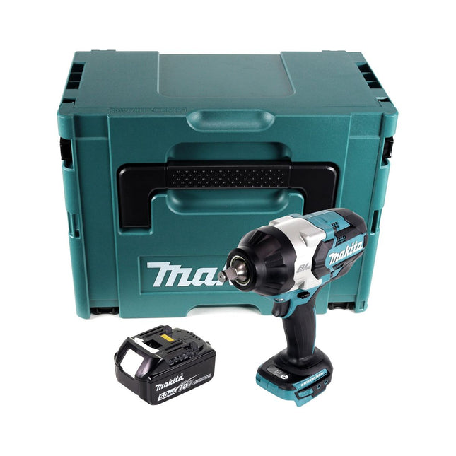 Makita DTW 1002 G1J cordless impact wrench 18 V 1000 Nm 1/2" brushless + 1x rechargeable battery 6.0 Ah + Makpac - without charger