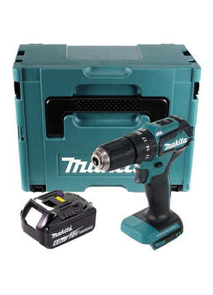 Makita DHP 483 G1J Perceuse-visseuse à percussion sans fil 18 V 40 Nm + 1x Batterie 6,0 Ah + Makpac - sans chargeur