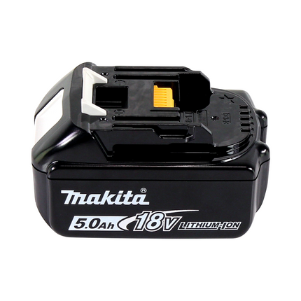 Amoladora angular sin cable Makita DGA 452 T1J 18 V 115 mm + 1x batería recargable 5,0 Ah + Makpac - sin cargador