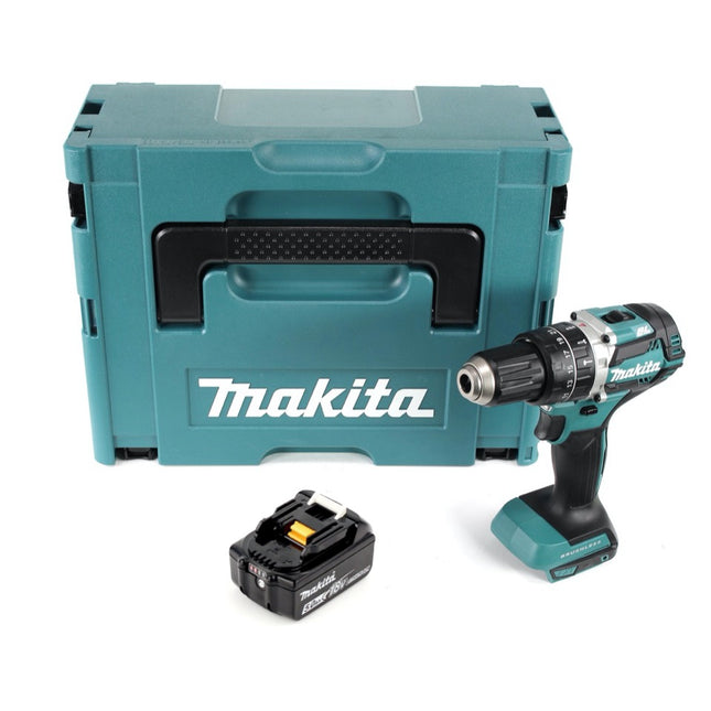 Makita DHP 484 T1J Akku Schlagbohrschrauber 18 V 54 Nm  Brushless + 1x Akku 5,0 Ah + Makpac - ohne Ladegerät