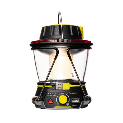 Goal Zero Lighthouse 600 Laterna LED / 600 Lumen - 180° / 360° ( 32004 ) + Luce di emergenza + Elevatore di potenza