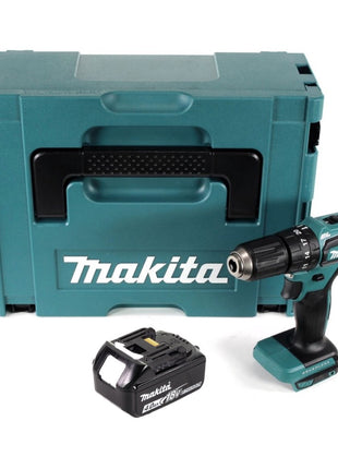 Makita DHP 483 M1J Perceuse-visseuse à percussion sans fil 18 V 40 Nm + 1x Batterie 4.0 Ah + Coffret Makpac - sans chargeur