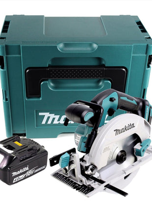 Makita DHS 680 M1J Cordless hand-held circular saw 18 V 165 mm brushless + 1x battery 4.0 Ah + Makpac - without charger