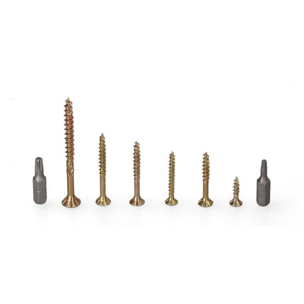 Fischer Power-Fast Box Set - 4x 245 pz. 3,5 - 5 mm ( 4x 667005 ) - Testa svasata con doppio filetto Torx elettrozincato