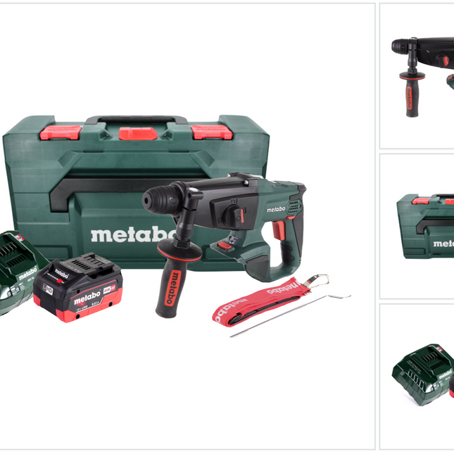 Metabo KHA 18 LTX Cordless Hammer 2.2 J 18V SDS Plus + 1x Battery 8.0 Ah + Charger + MetaBOX Case
