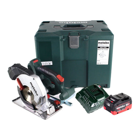 Scie circulaire à métaux sur batterie Metabo MKS 18 LTX 58 18 V 165 mm + 1x batterie 8,0 Ah + chargeur + MetaLoc