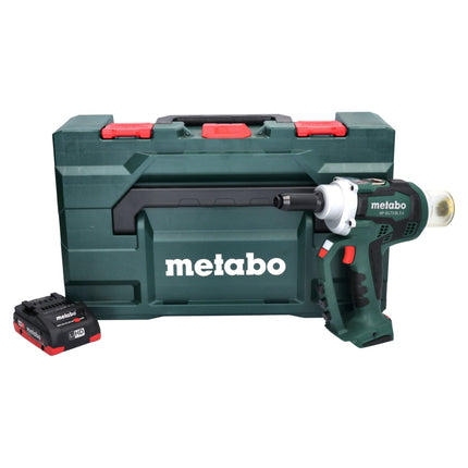 Metabo NP 18 LTX BL 5.0 Akku Blindnietpistole 18 V 10 kN Brushless + 1x Akku 4,0 Ah + metaBOX - ohne Ladegerät