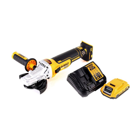 DeWalt DCG 405 FD1 Akku Winkelschleifer 18 V 125 mm Brushless + 1x Akku 2,0 Ah + Ladegerät