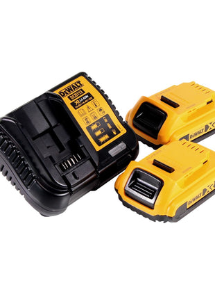 DeWalt DCG 405 FD2 Akku Winkelschleifer 18 V 125 mm Brushless + 2x Akku 2,0 Ah + Ladegerät